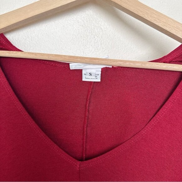 Bryn Walker Womens Small Oversized Asymmetrical Vneck Pocket Tunic Dress - Picture 10 of 14